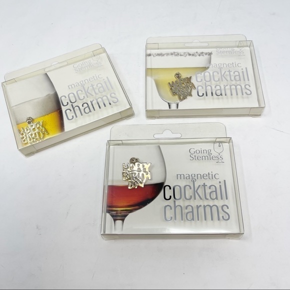 GOING STEMLESS Magnetic Cocktail Wine Drink Charm - Picture 1 of 9